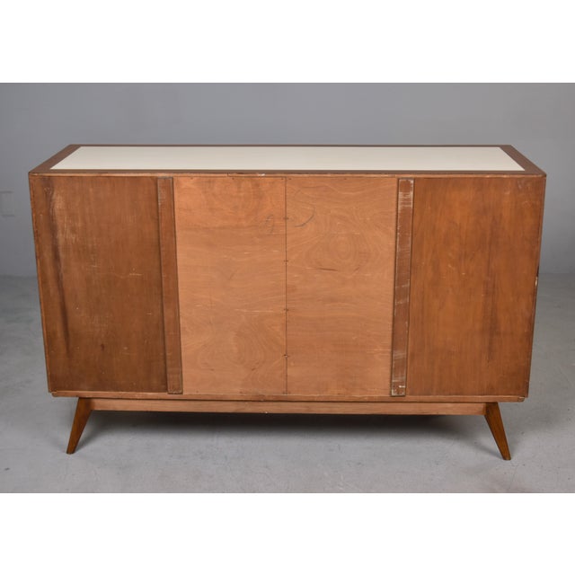 Italian Mid-Century Eight-Drawer Chest in Mahogany & Cream Lacquer For Sale In Detroit - Image 6 of 12