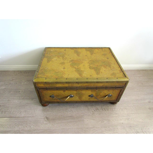 World Map Chest Coffee Table Chairish