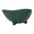 1950s Mid Century Modern Green Ceramic Ikebana Planter For Sale