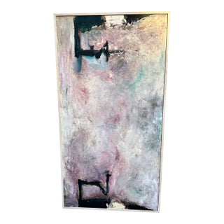 Tom Lieber Large Abstract Monotype Oil Painting, Mixed Media For Sale