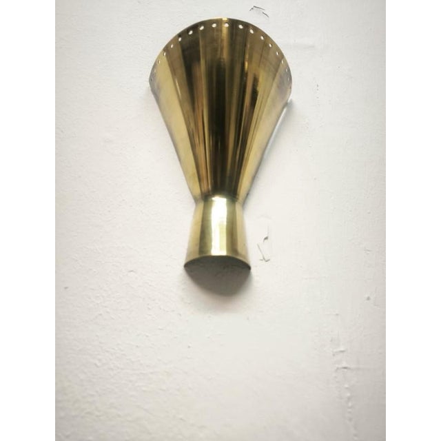Metal Sputnik Wall Light in Brass, 1950s For Sale - Image 7 of 15