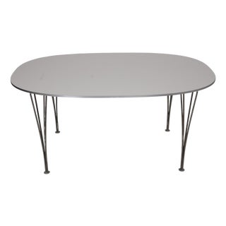 White Superellipse Dining Table by Piet Hein, 2008 For Sale