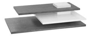 Planar Coffee Table, White/Grey