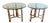 1970's Attributed McGuire Furniture Leather Wrapped Bamboo Accent Tables - A Pair For Sale