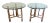 1970's McGuire Furniture Leather Wrapped Bamboo Accent Tables - A Pair For Sale