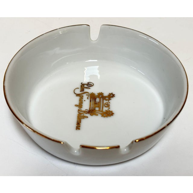 Palm Springs Biltmore Hotel Ashtray, Porcelain With Gilt Trim, Circa 1960s For Sale In Palm Springs - Image 6 of 10