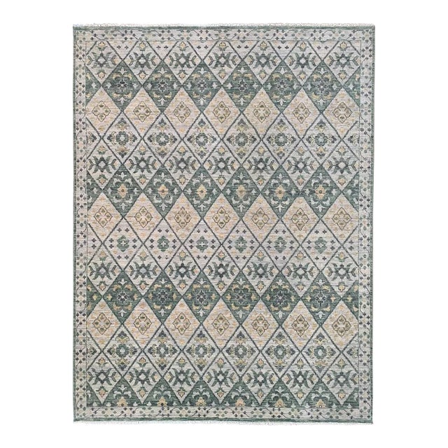 Handwoven Transitional Area Rug 9’2″ X 12’1″ For Sale