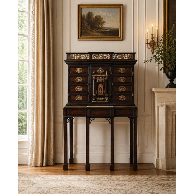 Theodore Alexander Althorp Living History Bar Cabinet For Sale - Image 10 of 14