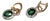 Natural 2.45cts Emerald & 0.81cts Diamond Earring in 18k Gold For Sale