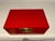 Chinese red and black lacquered box with fine brass mounts in the Chinese Export style. Lovely color. A refined and...