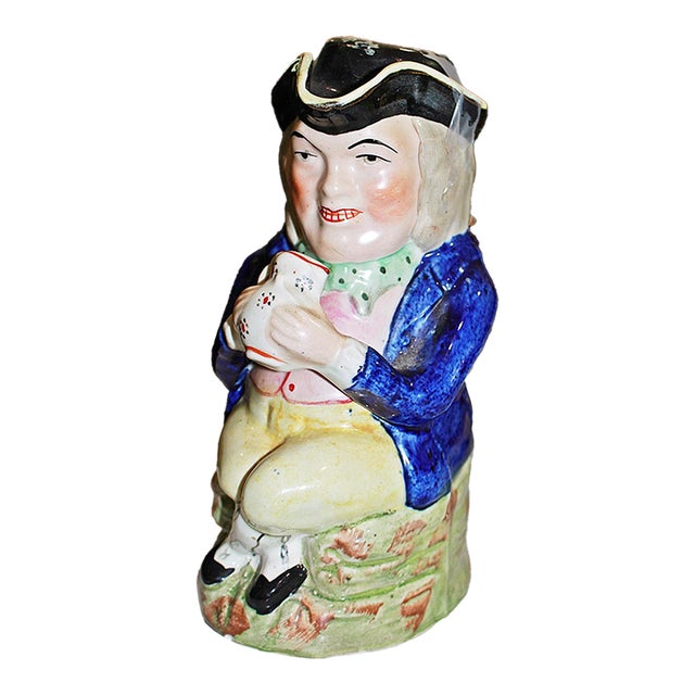 Stafforshire Toby Mug, Early 1800s For Sale