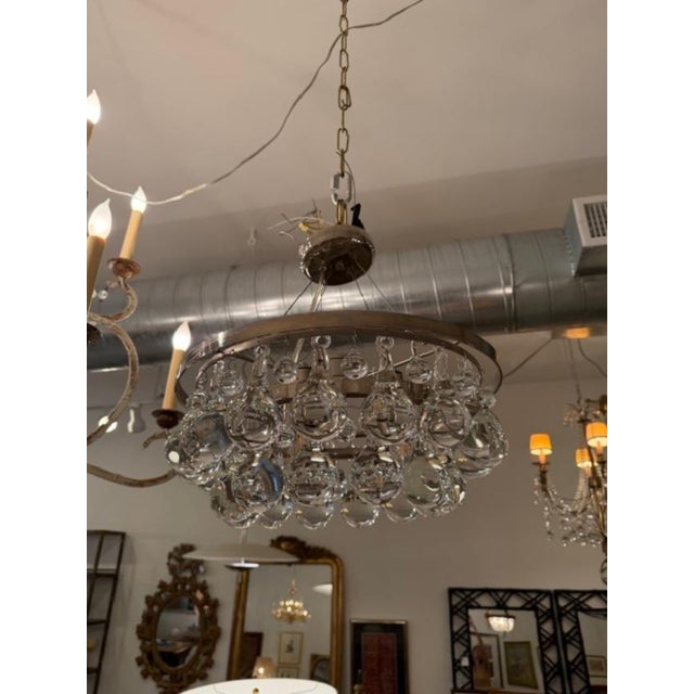 Contemporary Ochre Pear Semi Flushmount Chandelier For Sale - Image 3 of 5