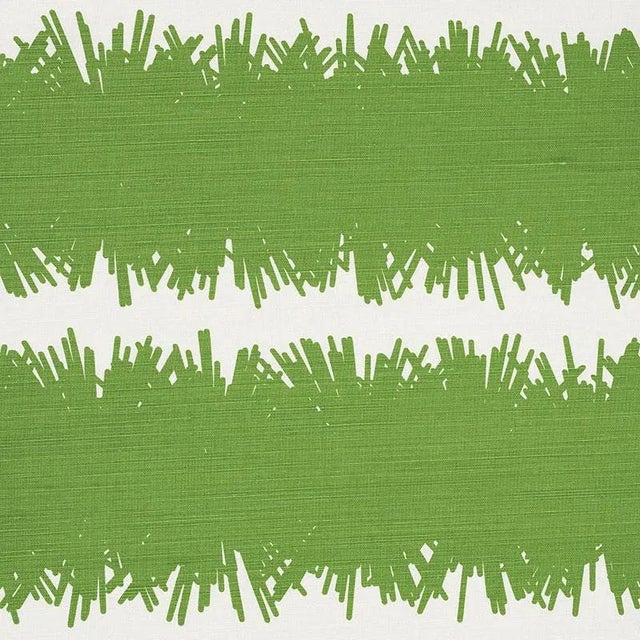 Sample - Schumacher X Studio Bon Bang Fabric in Green For Sale