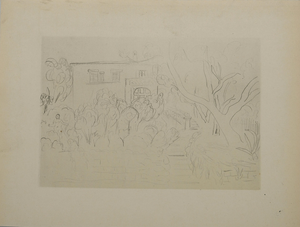 Henri Matisse, La maison au bout de l'allée, Lithograph