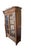 1900s Tall Walnut Display Cabinet For Sale - Image 4 of 5