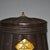 Brown Vintage Woven Texture Tea Caddy | Chinese Tea Jar With Gilt Character | Chinoiserie Decor For Sale - Image 8 of 9