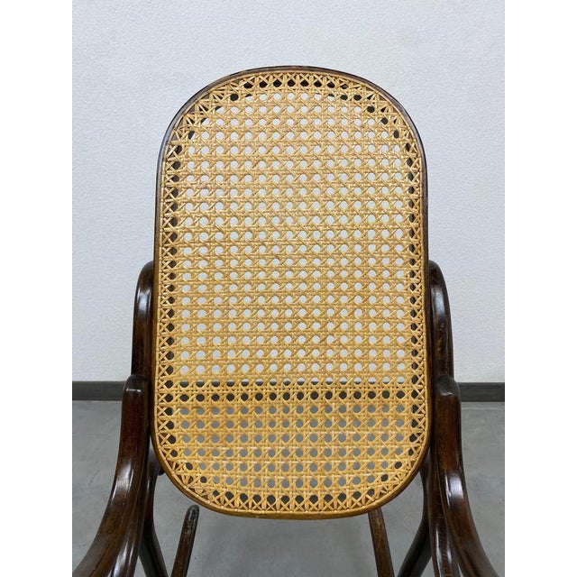 Small No. 10 Children's Rocking Chair attributed to Thonet, 1930s For Sale - Image 8 of 14