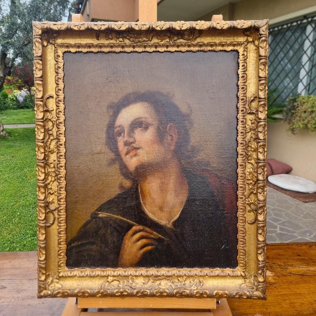 Saint John the Evangelist, 1670, Oil on Canvas, Framed For Sale - Image 11 of 11