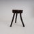 Rustic Hand-Crafted Wooden Stool, 1960s For Sale - Image 4 of 14