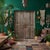 Antique Carved Wood Door With Birds & Floral Motifs Rustic Modern Style 96x36 For Sale - Image 4 of 4