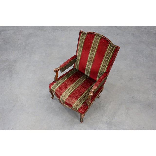 Antique French Louis XIV Chair in Oak, 1800s For Sale - Image 14 of 18