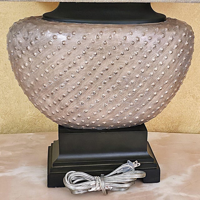 Uttermost Uttermost Cumberland Pebbled Sandstone Table Lamp | Textured Designer Lighting For Sale - Image 4 of 18