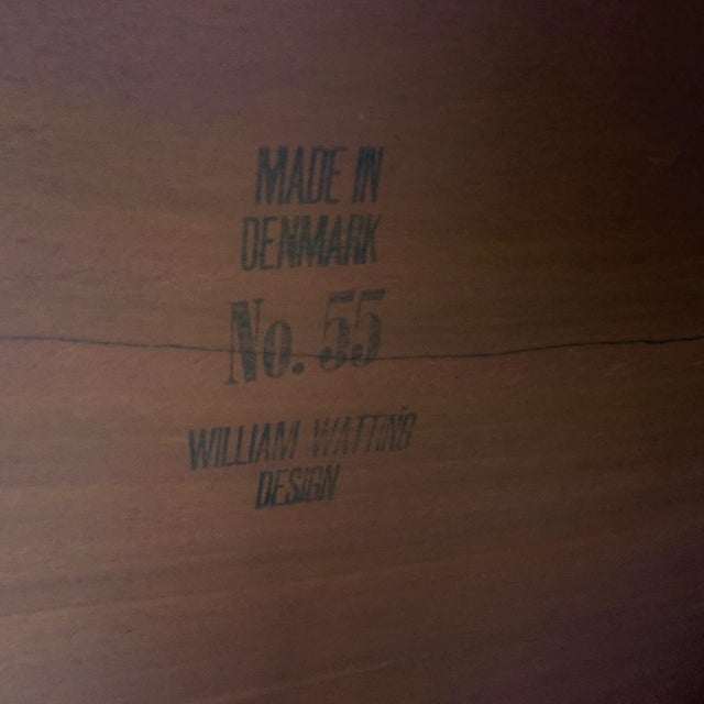 Coffee 1950's Danish MCM Teak Boomerang Coffee Table by William Watting For Sale - Image 8 of 8