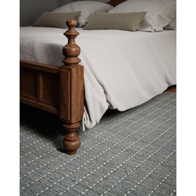 Momeni Oliver Blue Hand Loomed 2'3" X 8' Runner For Sale - Image 4 of 11