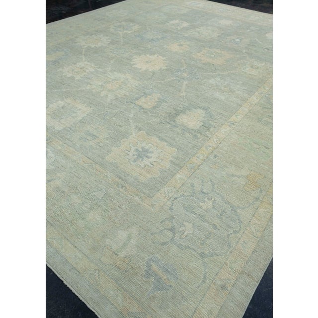 Turkish Turkish Oushak Rug 12'5" x 15'6" #18512 For Sale - Image 3 of 8