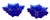 Description: Brighten up your tablescape with this beautiful pair of vintage cobalt blue candle holders. Shaped into a...