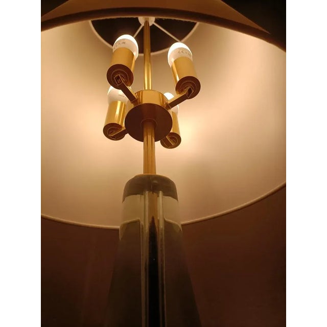 Table Lamp in Brass and Glass by Max Enlarge for Fontana Arte, 1950s For Sale - Image 10 of 13