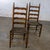 French Country Late 19th to Early 20th Century Pair of French Country Style Oak Ladderback Chairs Twisted Papercord Seats For Sale - Image 3 of 18