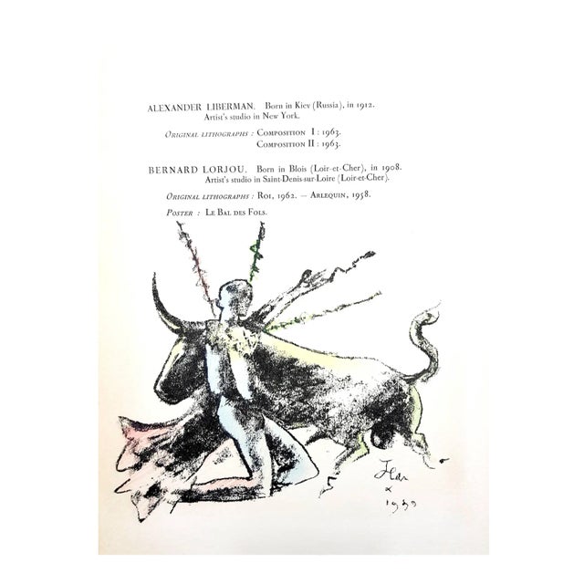 Jean Cocteau - Morlot - Original Lithograph 1964 For Sale