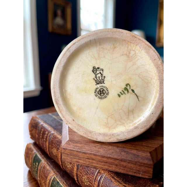 Late 19th Century Antique Royal Doulton Motto Tankard, “The Best of Men Are Only Men at the Best”, England, Circa 1900, Hand-Painted Art Pottery Mug For Sale - Image 5 of 5