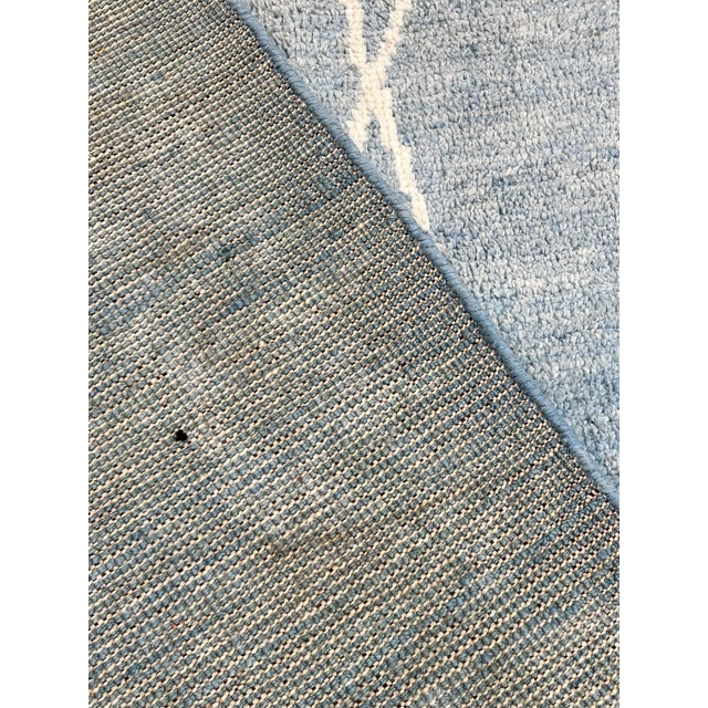 2010s Morrocan Style Hand Made Wool Rug For Sale - Image 5 of 5