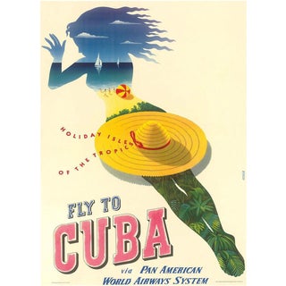 Framed Cuba Travel Poster For Sale