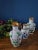 Vintage Chinese Enameled Cloisonné Vase Set For Sale - Image 12 of 18