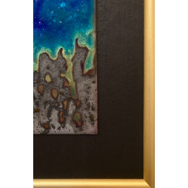 Metal "Manna From Heaven" Original Painting, Framed For Sale - Image 7 of 8
