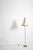 Brass, Fabric and Leather Floor Lamp, 1960s. For Sale - Image 4 of 6