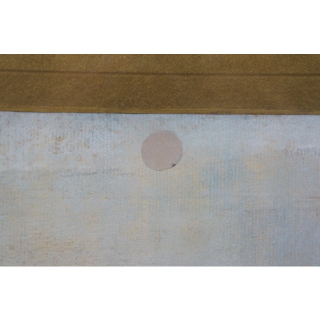 1913 Antique Emily Hyde Indiana Country Hay Field Pastel Landscape Painting 27" For Sale - Image 10 of 11