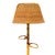 Mid-Century Modern Vintage French Riviera Rattan Floor Lamp with Woven Shade in the style of Audoux-Minet, 1960 For Sale - Image 3 of 5