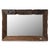 Rustic Vintage Railway Wood Wall Mirror For Sale - Image 4 of 5