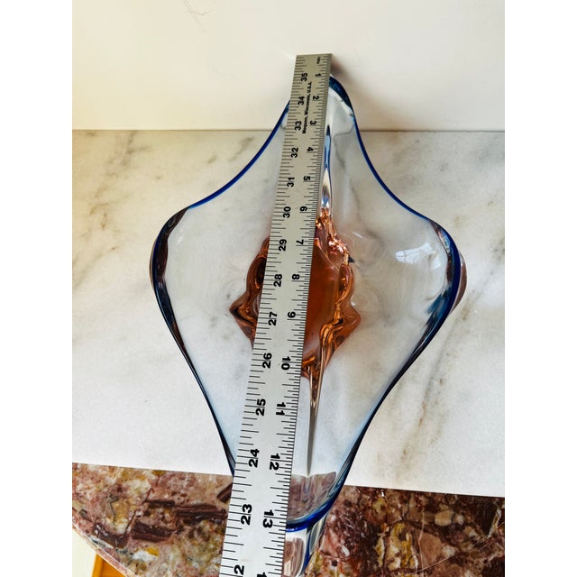 Vintage Art Glass Bowl Designed by Josef Hospodka For Sale - Image 10 of 17