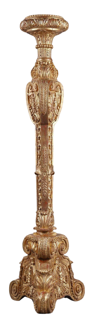 Regese Tripod Giltwood Stand, 1890s
