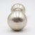 Modern style passage ball shaped door knobs made of brass with a brushed chrome finish. Good condition with surface wear...