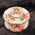 Elegant porcelain bone china covered jam or mustard pot. The design is derby posies, known for their elegance and old...