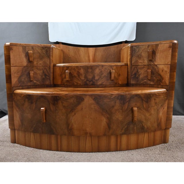 1920s Walnut Burl Dressing Table, 1920s For Sale - Image 5 of 18