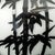 Contemporary Mid-Century Modern Revival Black & White Cased Glass Bamboo Vase For Sale - Image 10 of 12