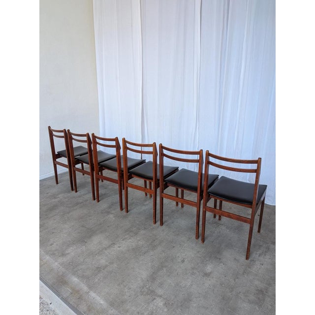 Available set of 6 vintage dining chairs designed by Branko Ursic and manufactured by famous Yugoslavian manufacturer STOL...