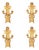 Late 19th Century Revolutionary Illumination: Symbolism and Craftsmanship Wall Sconces - Set of 4 For Sale